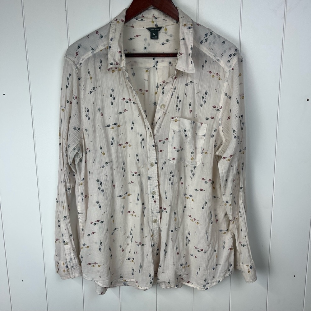 Eddie Bauer Patterned Button-Up Shirt - image 2